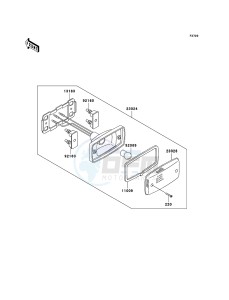 KLF300 4x4 KLF300C6F EU GB drawing Taillight(s)