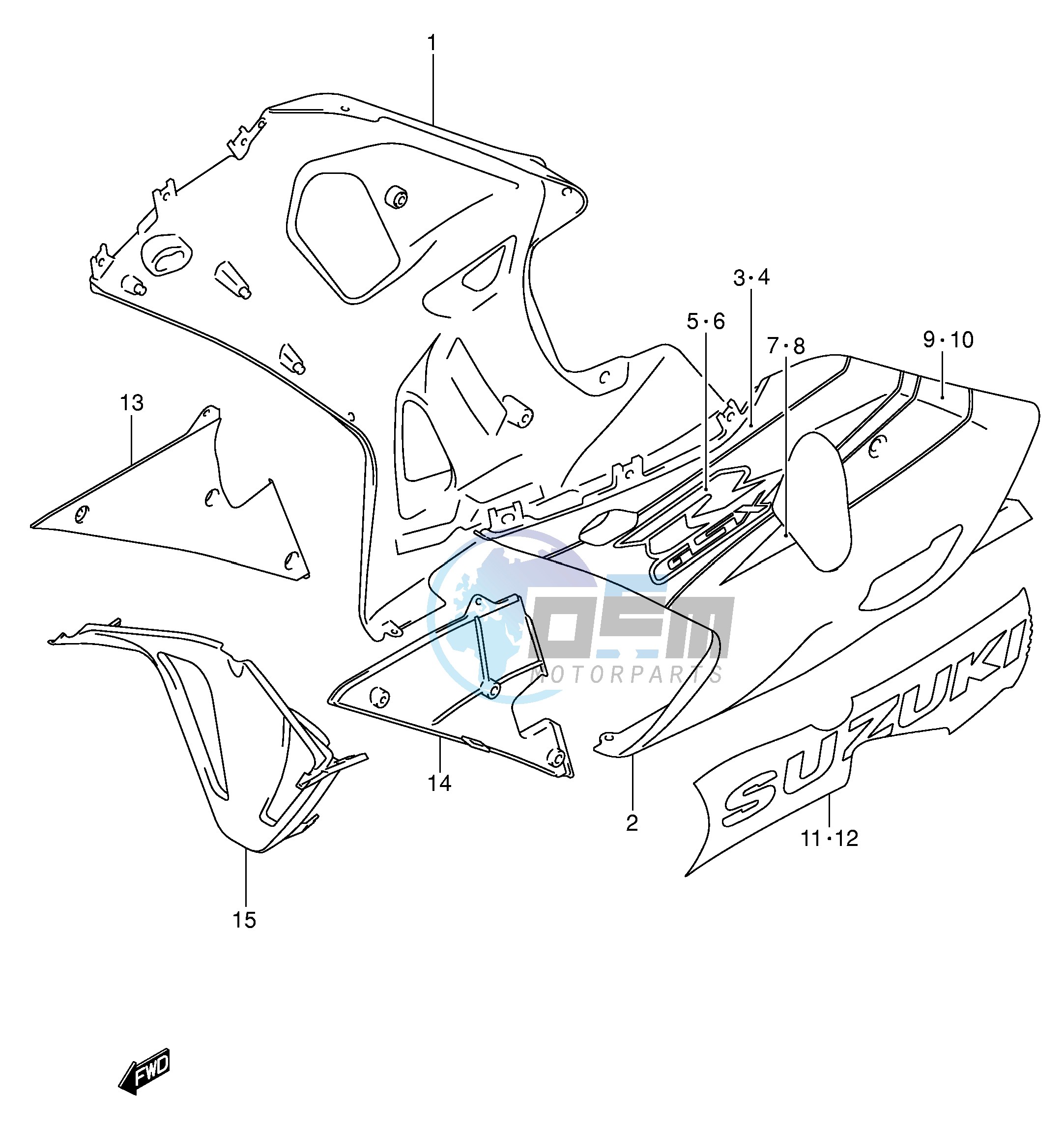 UNDER COWLING (GSX-R600K3)