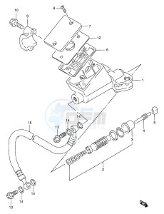 GSX-R1100W (E2) drawing CLUTCH CYLINDER (MODEL S T V W)