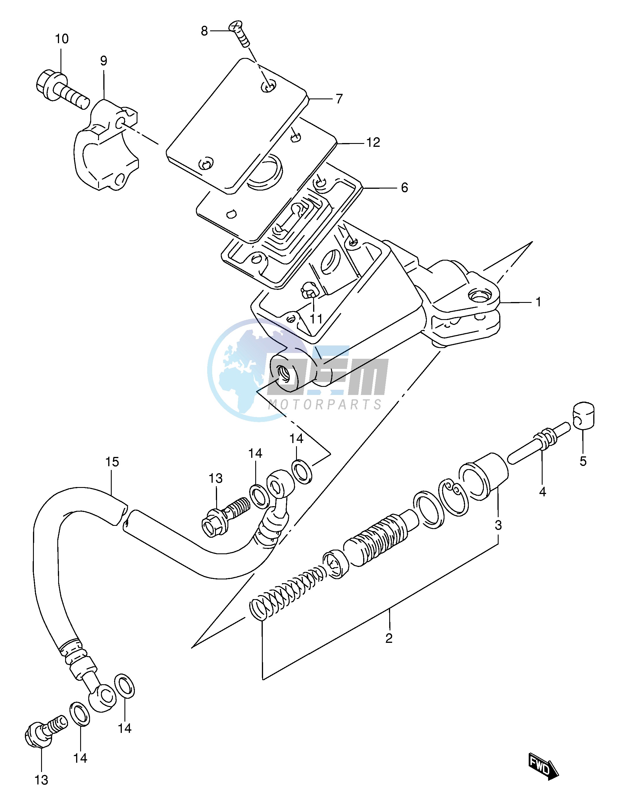 CLUTCH CYLINDER (MODEL S T V W)