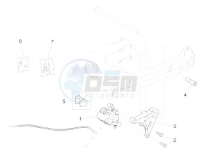 V9 Roamer 850 (APAC) drawing Tang van de achterrem