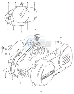 DS80 (E3-E28) drawing CRANKCASE COVER