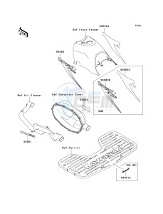 KVF 300 A [PRAIRIE 300 4X4] (A1-A4) [PRAIRIE 300 4X4] drawing DECALS-- GREEN- --- A1- -