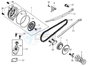 JOYRIDE 200 drawing CHAIN /CYLINDER HEAD COVER /