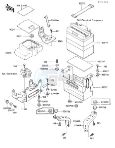 KLF 185 A [BAYOU 185] (A1-A1A) [BAYOU 185] drawing BATTERY CASE_TOOL CASE