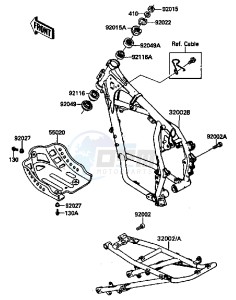 KL 650 A [KLR650] (A6-A9) [KLR650] drawing FRAME