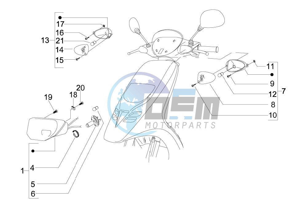 Head lamp - Turn signal lamps