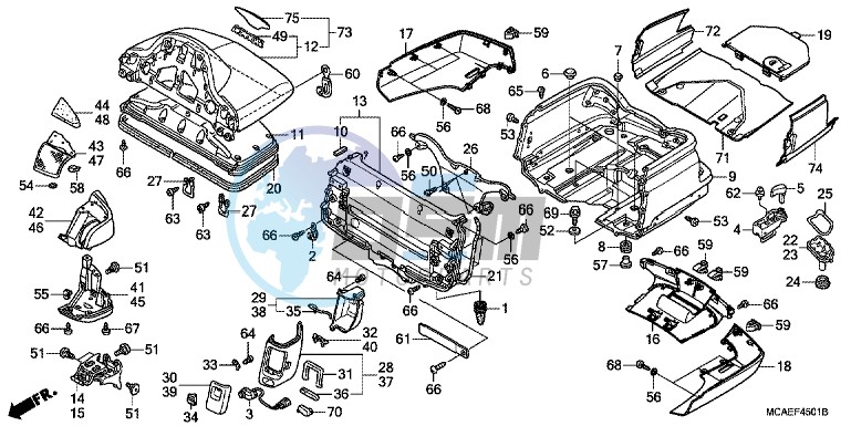 TRUNK BOX ( GL1800C/ D/ E/ F/ G)