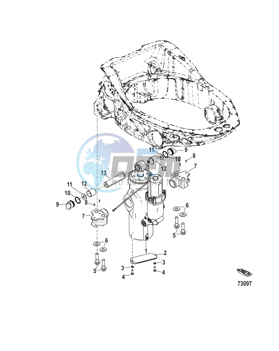 Power Trim Mounting Components