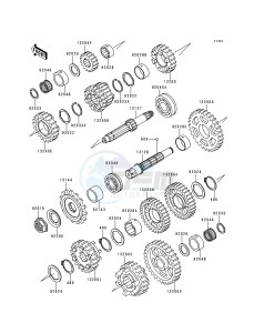 ZX 600 E [NINJA ZX-6] (E1-E3) [NINJA ZX-6] drawing TRANSMISSION-- &NAMI.ZX600DE069247- -