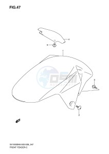 SV1000 (E3-E28) drawing FRONT FENDER