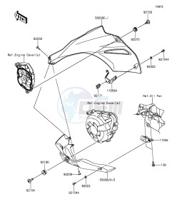 Z1000 ZR1000FGF FR GB XX (EU ME A(FRICA) drawing Cowling Lowers