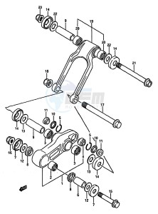 RM125 (G-H-J) drawing CUSHION LEVER (MODEL H J)