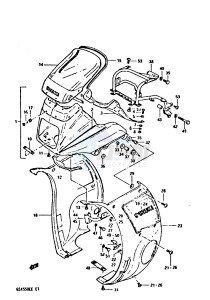 GSX550E (E1) drawing COWLING (GSX550EFE)