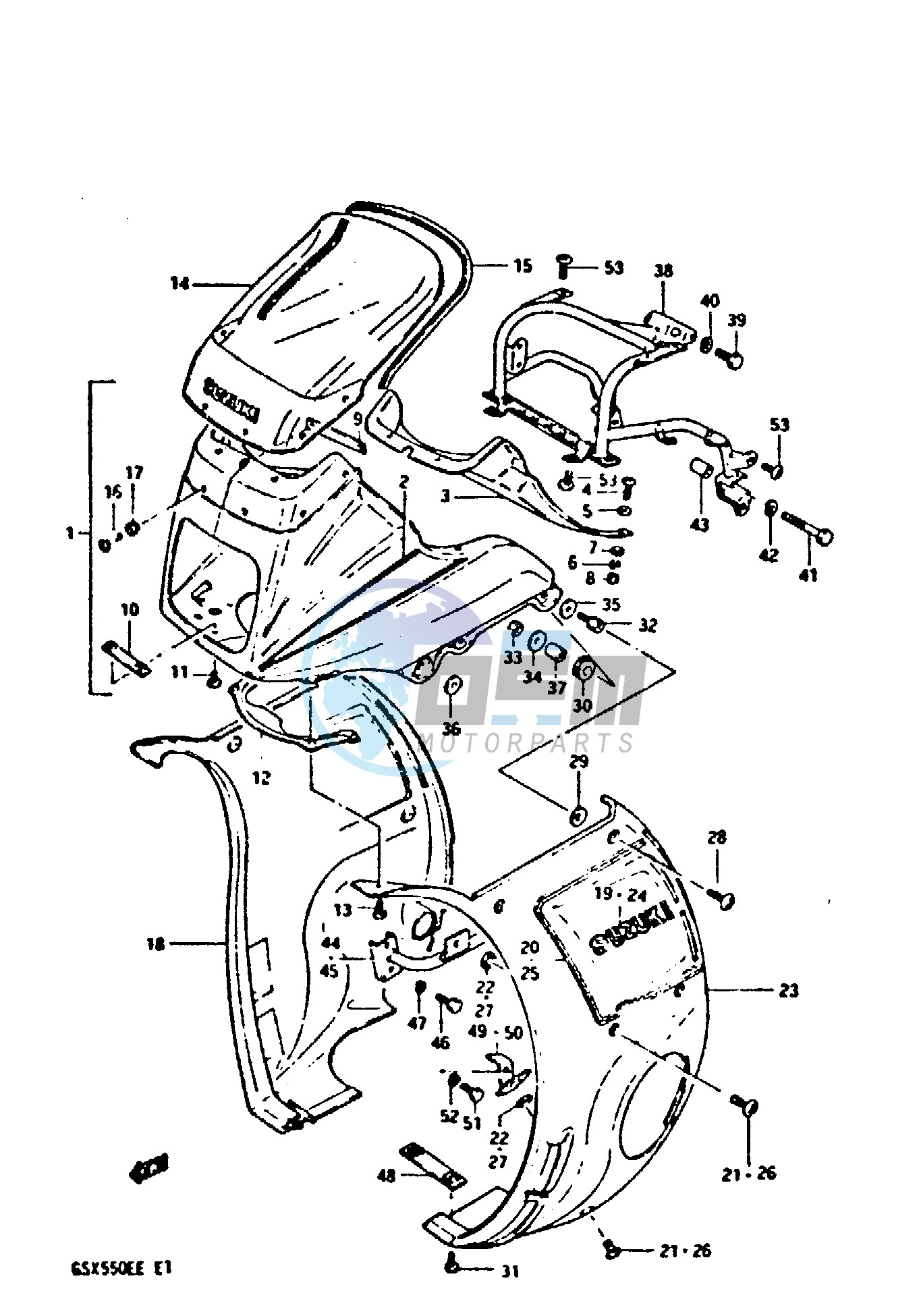 COWLING (GSX550EFE)