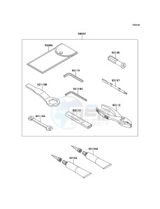 NINJA ZX-6R ZX600RBF FR GB XX (EU ME A(FRICA) drawing Owner's Tools