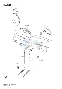 AN400 (E3-E28) Burgman drawing HANDLEBAR (AN400SK5 SK6)