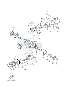 XP500 T-MAX 530 (59CM) drawing CRANKSHAFT & PISTON