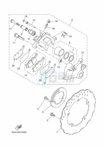 XSR700 MTM690 (BU32) drawing REAR BRAKE CALIPER