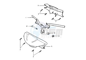 LOOXOR 125-150 - 125 cc drawing STEERING HANDLE