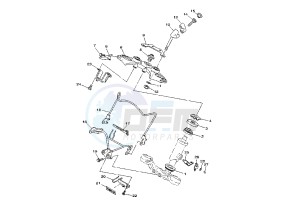 XV DX VIRAGO 535 drawing STEERING MY01