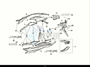 JET X 125I ABS (XH12WX-EU) (E5) (M1) drawing BODY COVER