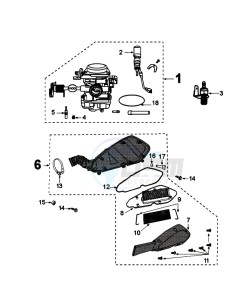 KISBEE A NX drawing CARBURETTOR