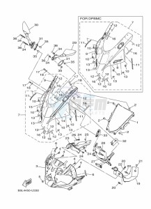 YZF250-A (B6P2) drawing WINDSHIELD