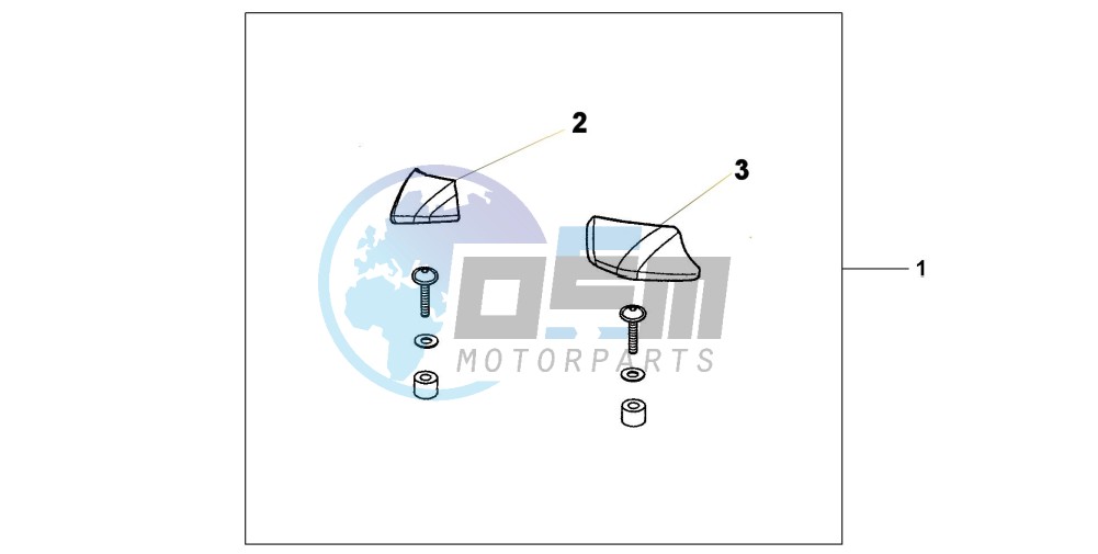 PILLION ARM REST SET