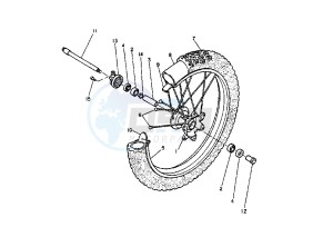 TT E 600 drawing FRONT WHEEL