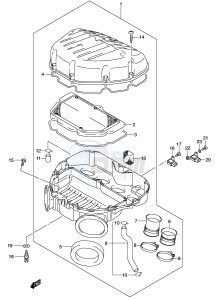 GSX-R600 (E2) drawing AIR CLEANER