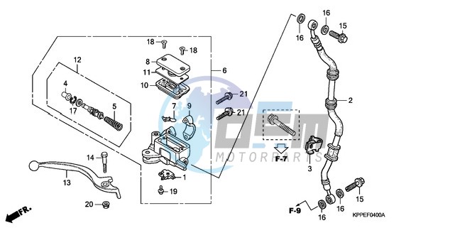 FR. BRAKE MASTER CYLINDER