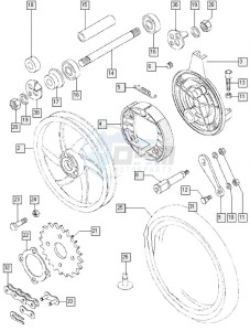 FLEXER_EX_L0-L2 50 L0-L2 drawing Rear wheel