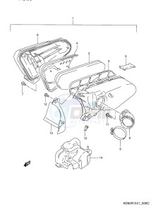 AD50 (E41) drawing AIR CLEANER (MODEL M MODEL R:41)