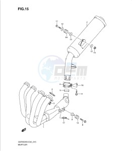 GSF650/S drawing MUFFLER