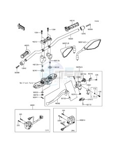 Z800 ABS ZR800DFF UF (UK FA) XX (EU ME A(FRICA) drawing Handlebar