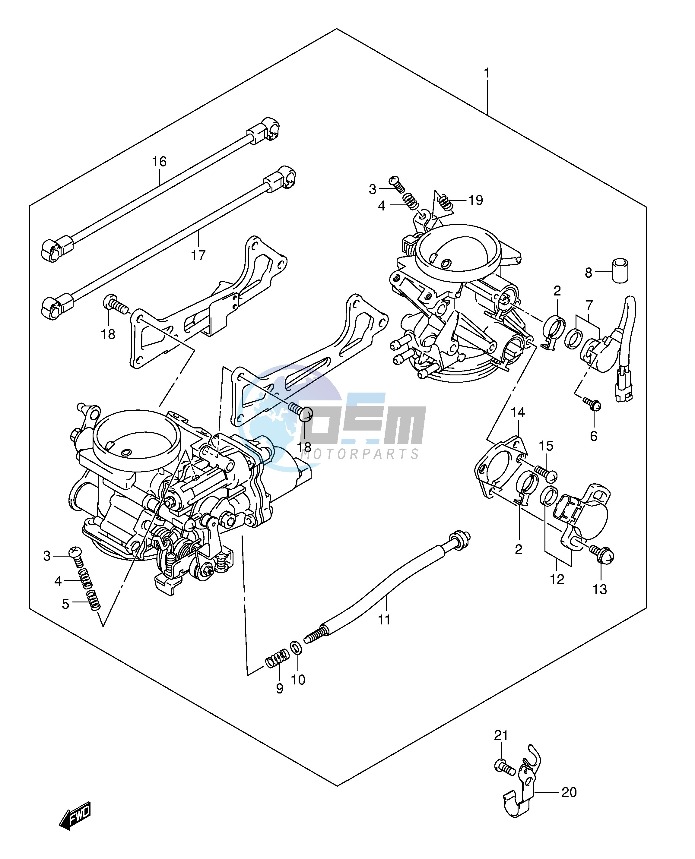 THROTTLE BODY (MODEL K3 K4 K5 K6)