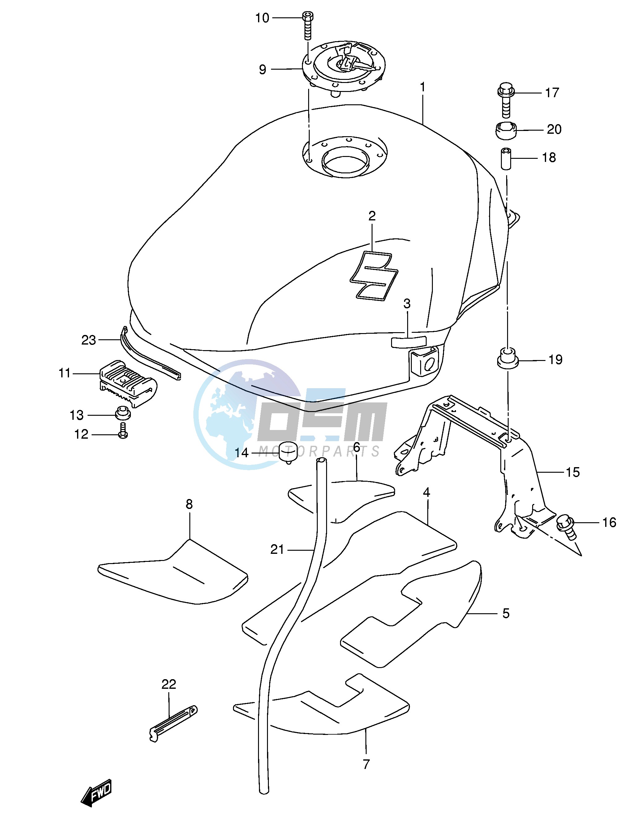 FUEL TANK (MODEL K5 K6)