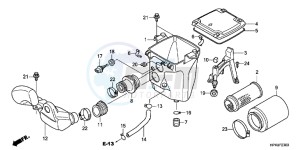 TRX420TMB TRX420 ED drawing AIR CLEANER