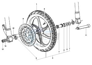 MITO EURO2 125 drawing FRONT WHEEL