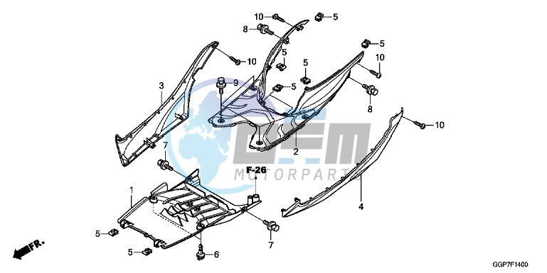 FLOOR STEP (NSC50/MPD/WH)