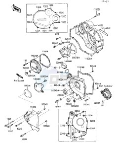 ZX 1000 B [NINJA ZX-10] (B3) [NINJA ZX-10] drawing ENGINE COVER-- S- -