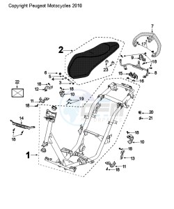 KISBEE A SZ drawing FRAME AND SADDLE