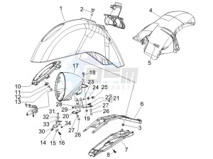 GTV 125 4T Navy (Euro 3) drawing Wheel housing - Mudguard