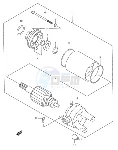 AN250 (E2) Burgman drawing STARTING MOTOR