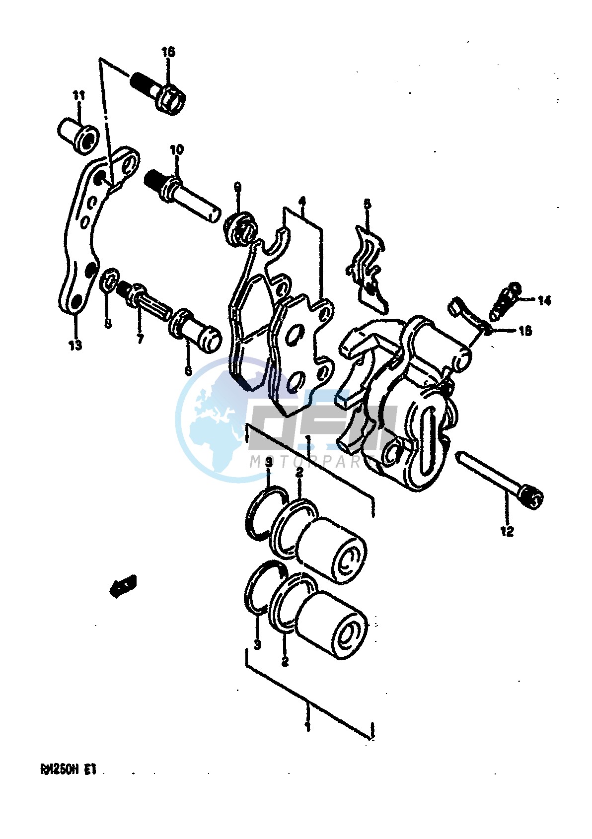 FRONT CALIPER (MODEL H)