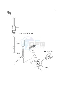 Z1000 ZR1000-A3H FR GB XX (EU ME A(FRICA) drawing Brake Pedal