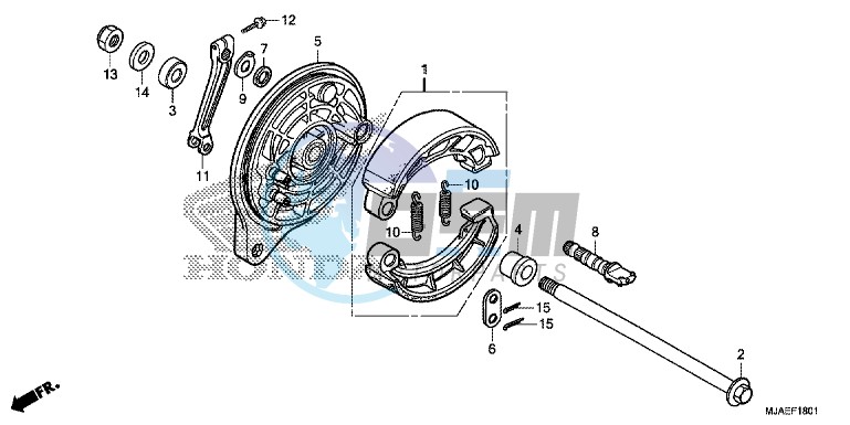 REAR BRAKE PANEL (VT750S)