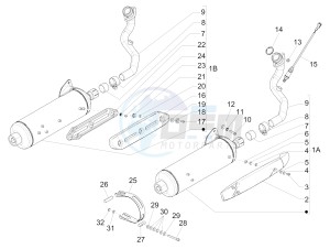 MP3 500 LT E4 Sport - Business (EMEA) drawing Silencer