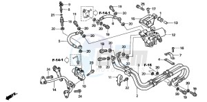 VFR800A drawing REAR BRAKE HOSE (VFR800A)